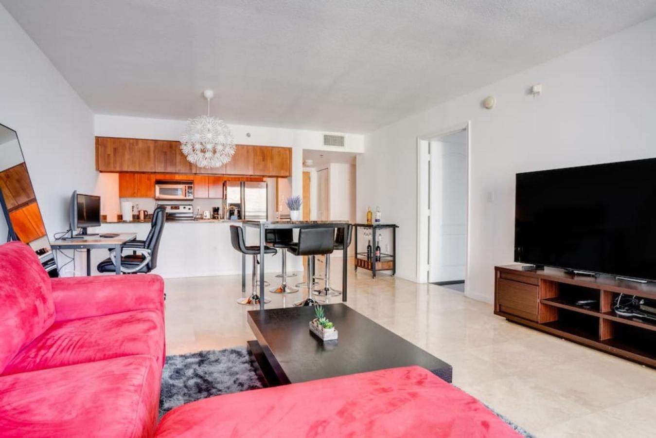 Hébergement de vacances Chic And Pristine 1br With Pool, Gym And Wfh Miami